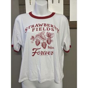 Gap Teen Strawberry Fields By Beatles Cropped Short Sleeve Easy T T-shirt Teen 1